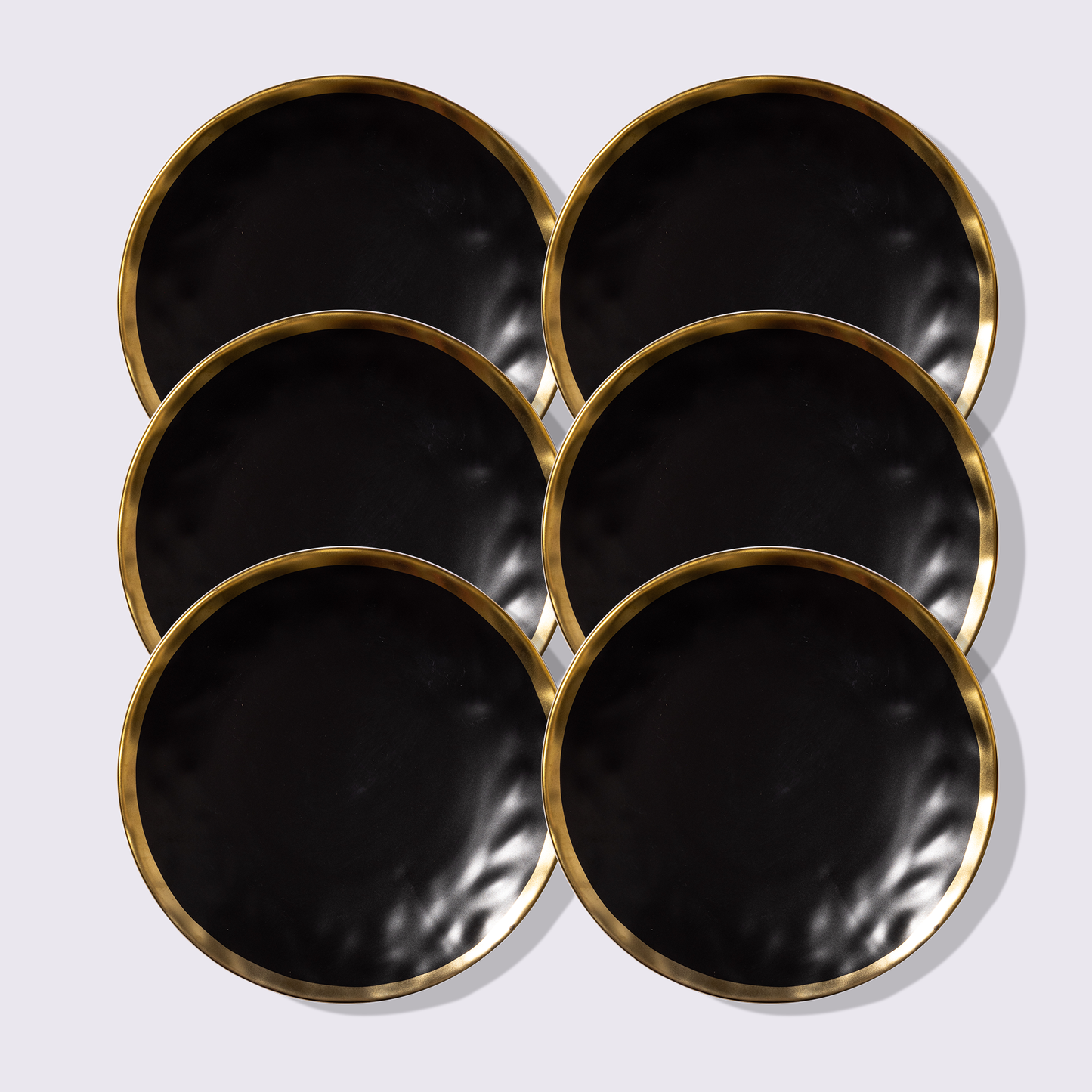 PLATO 10" AURORA COLOR NEGRO 6 PIEZAS BABEL