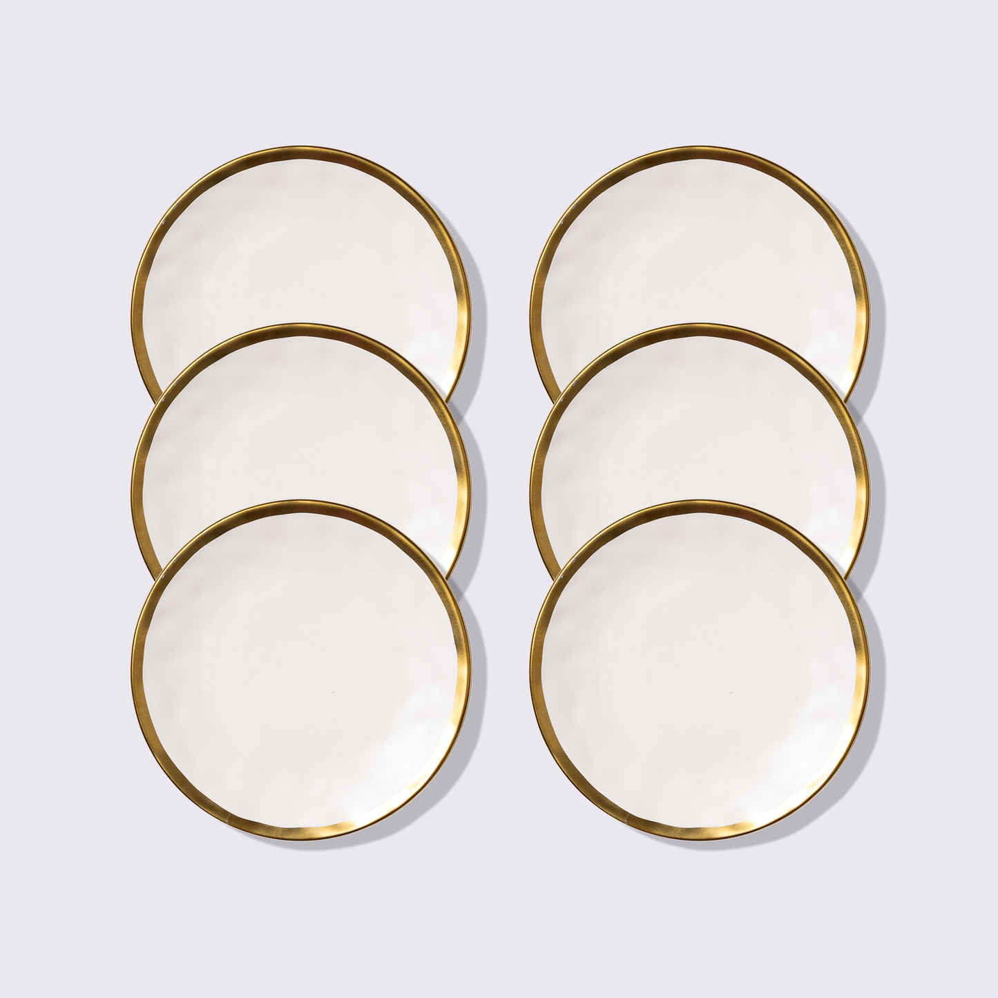 PLATO PARA ENSALADA 8" AURORA COLOR BLANCO 6 PIEZAS BABEL