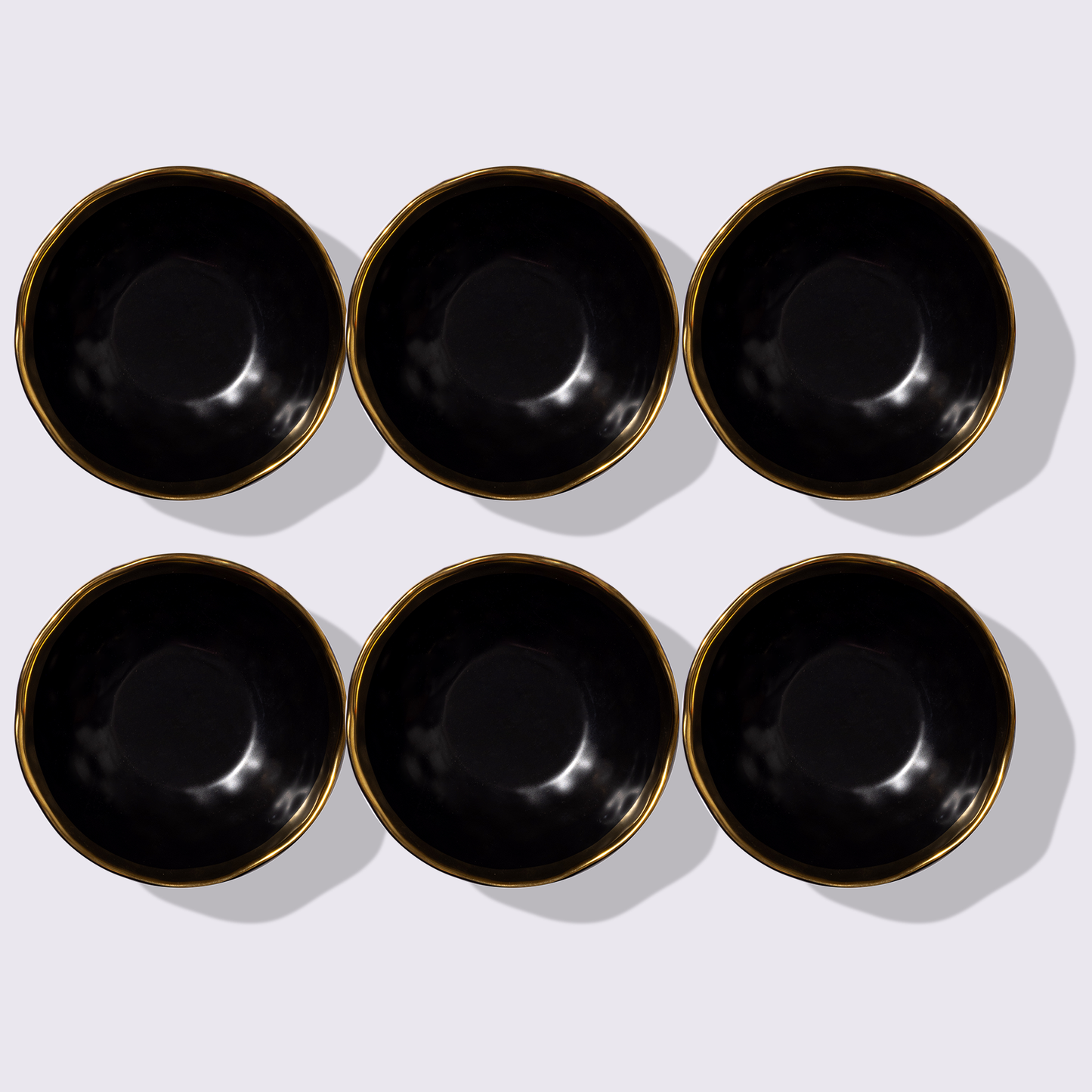 PLATO PARA SOPA 6" AURORA COLOR NEGRO 6 PIEZAS BABEL