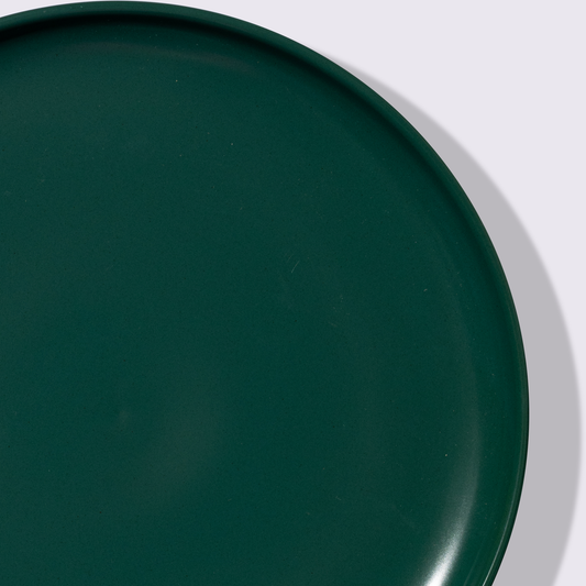 PLATO 10" BASE GREEN COLOR VERDE 6 PIEZAS BABEL
