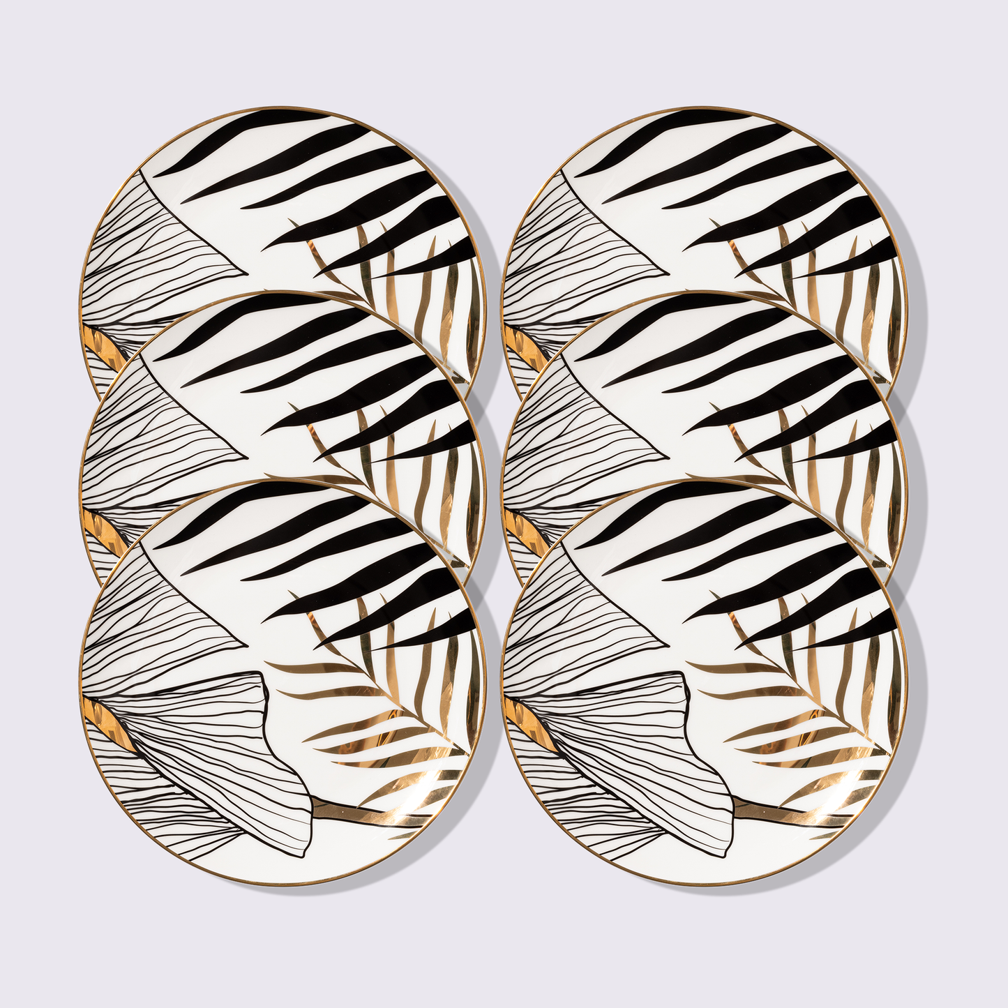 PLATO 10.5" BOTÁNICA 6 PIEZAS BABEL