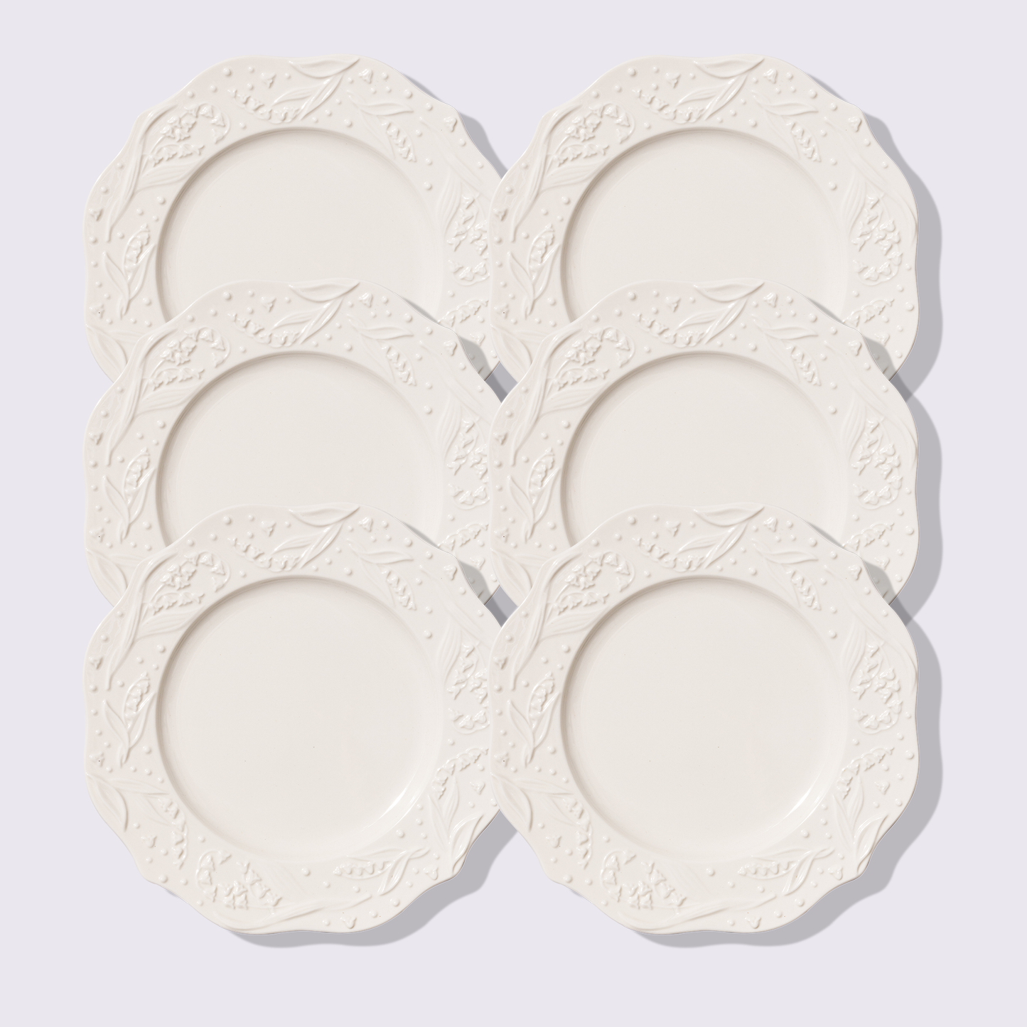 PLATO TRINCHE 11" MARFIL 6 PIEZAS BABEL