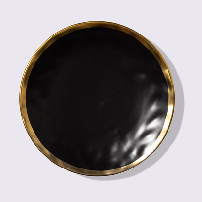 PLATO 10" AURORA COLOR NEGRO 6 PIEZAS  BABEL