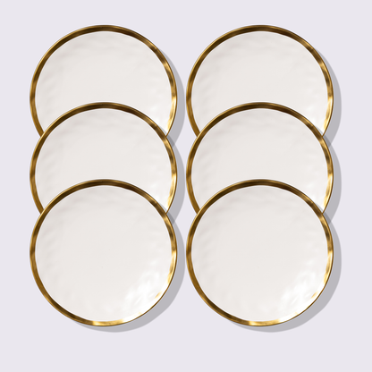 PLATO 10" AURORA COLOR BLANCO 6 PIEZAS BABEL