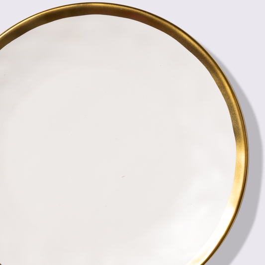 PLATO PARA ENSALADA 8" AURORA COLOR BLANCO 6 PIEZAS BABEL