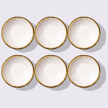 PLATO PARA SOPA 6" AURORA COLOR BLANCO 6 PIEZAS BABEL