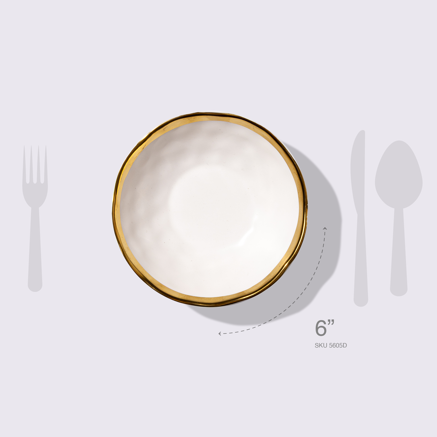 PLATO PARA SOPA 6" AURORA COLOR BLANCO 6 PIEZAS BABEL