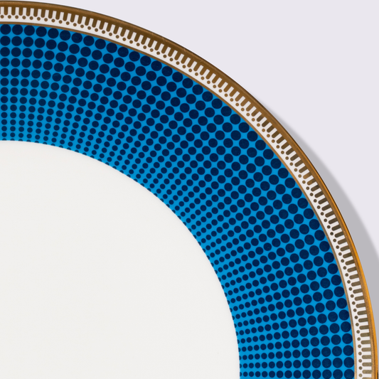 PLATO TRINCHE 12" AZUR COLOR AZUL 6 PIEZAS BABEL