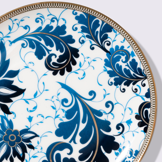 PLATO PARA ENSALADA 8" AZUR COLOR AZUL 6 PIEZAS BABEL