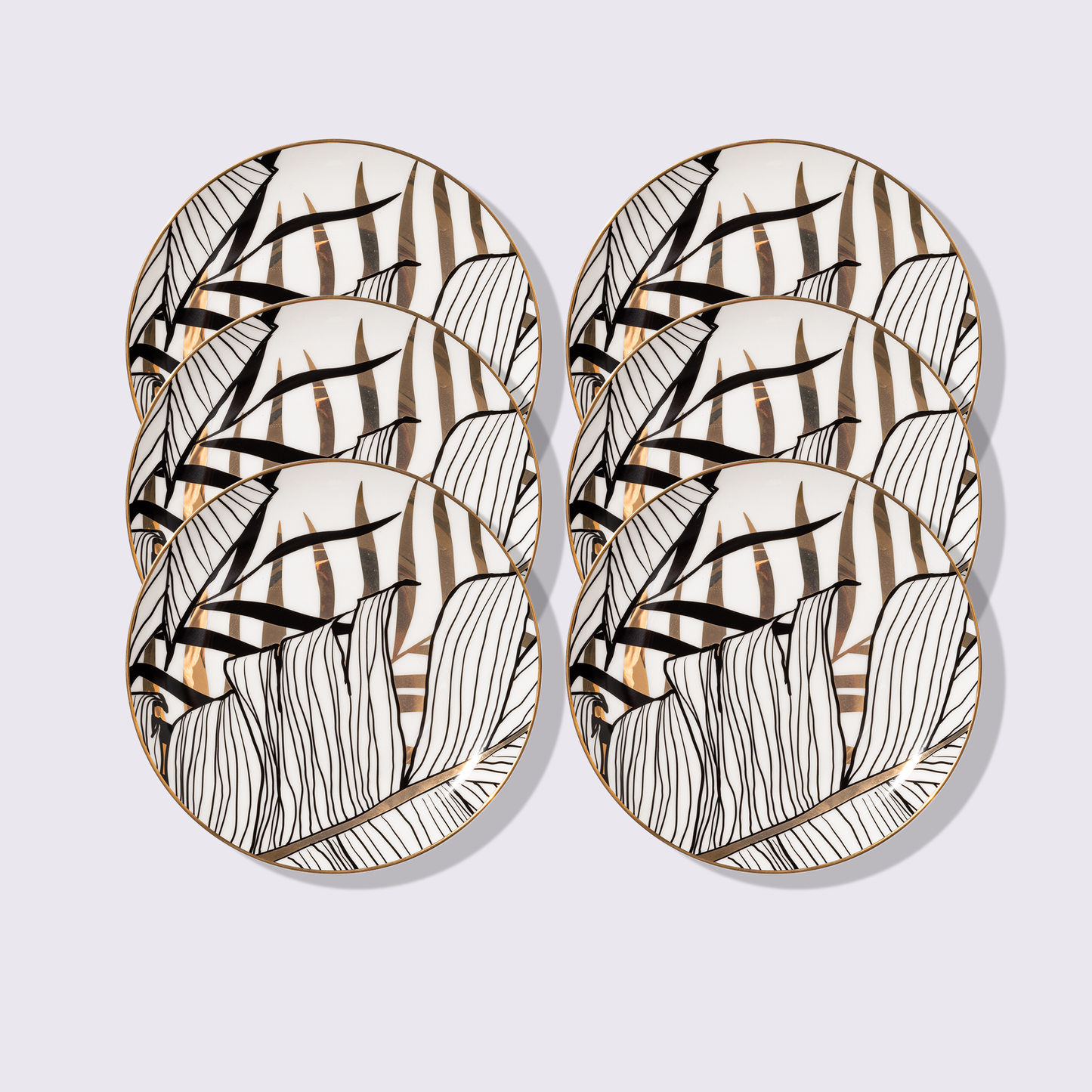 PLATO 8" BOTÁNICA 6 PIEZAS BABEL