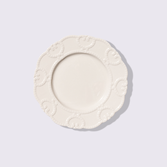 PLATO PARA ENSALADA 8" BRISA COLOR BLANCO  6 PIEZAS BABEL