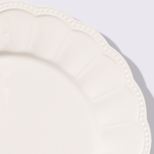 PLATO TRINCHE 13" BRISA COLOR BLANCO 6 PIEZAS BABEL