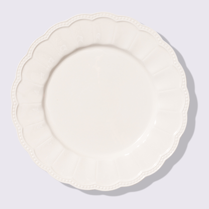 PLATO TRINCHE 13" BRISA COLOR BLANCO 6 PIEZAS BABEL