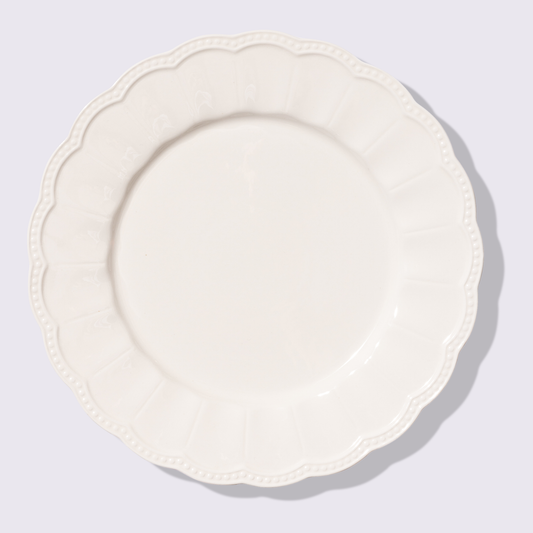 PLATO TRINCHE 13" BRISA COLOR BLANCO 6 PIEZAS BABEL