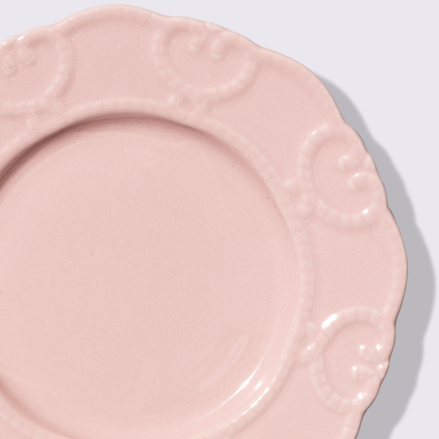 PLATO PARA ENSALADA 8" BRISA COLOR ROSA 6 PIEZAS BABEL