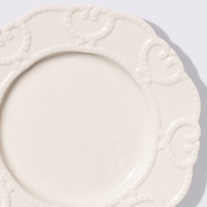 PLATO PARA ENSALADA 8" BRISA COLOR BLANCO  6 PIEZAS BABEL