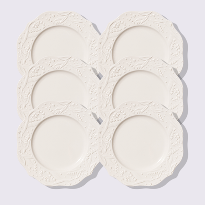 PLATO TRINCHE 11" MARFIL 6 PIEZAS BABEL