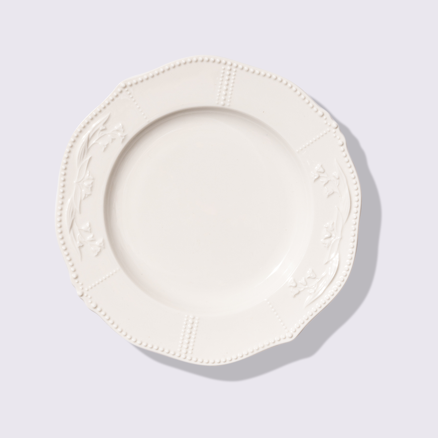 PLATO PARA ENSALADA 9" MARFIL 6 PIEZAS BABEL