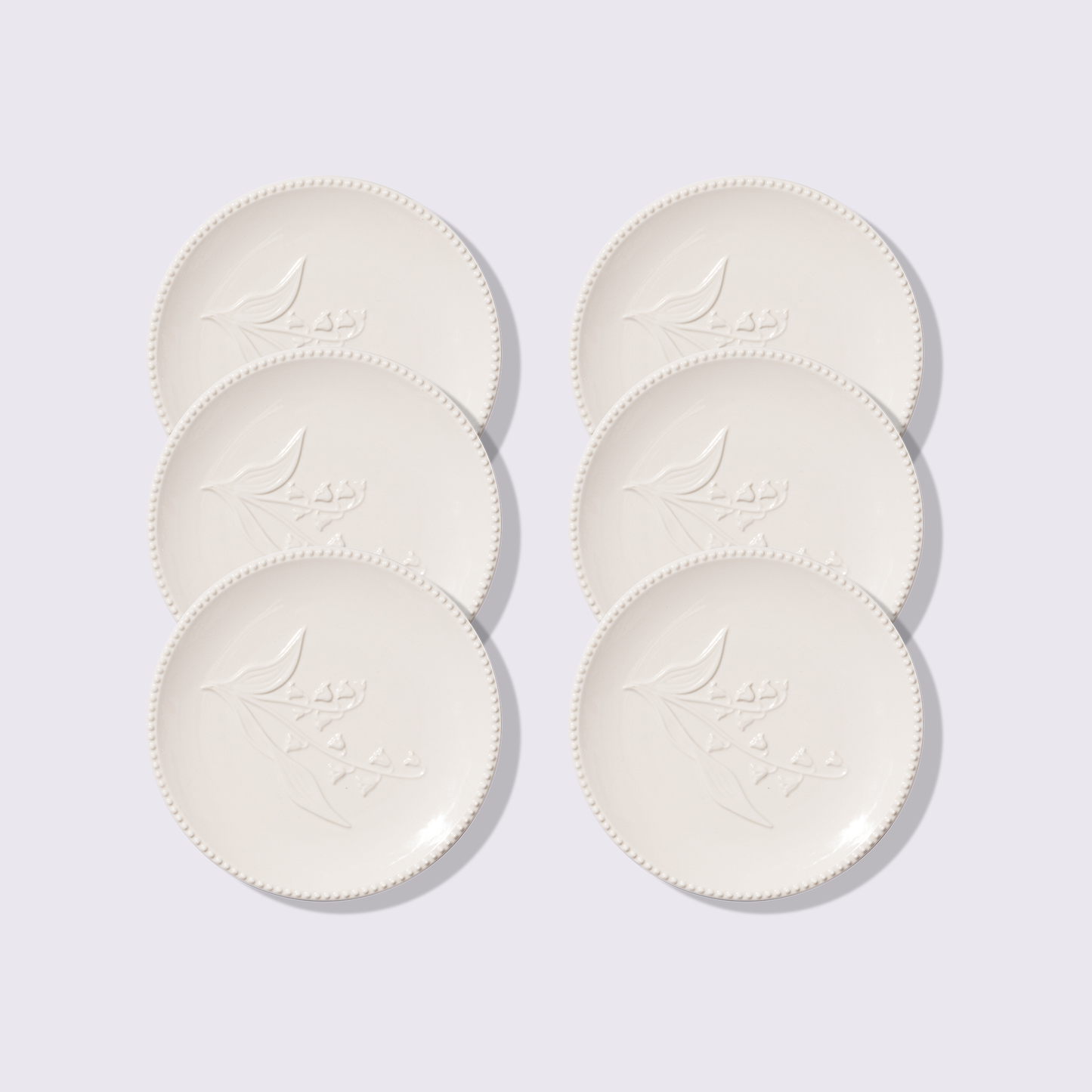 PLATO CHICO 7" MARFIL 6 PIEZAS BABEL