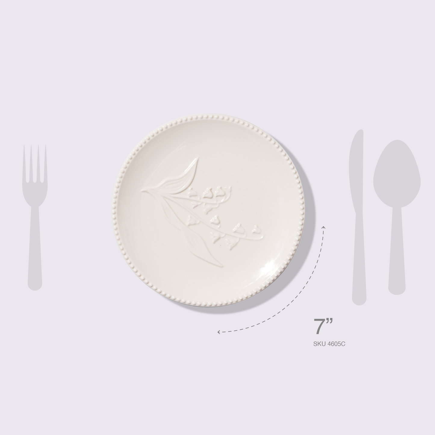 PLATO CHICO 7" MARFIL 6 PIEZAS BABEL