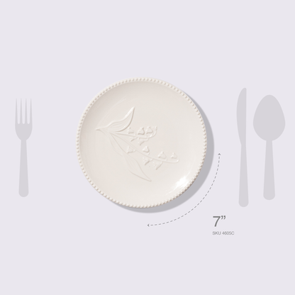 PLATO CHICO 7" MARFIL 6 PIEZAS BABEL