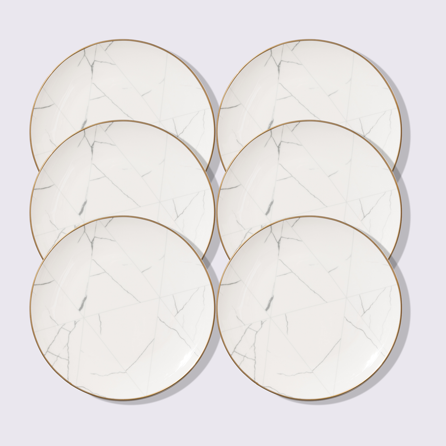 PLATO 10.5" MÁRMOL 6 PIEZAS BABEL