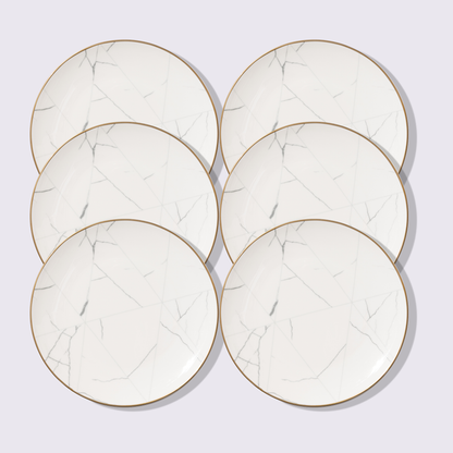 PLATO 10.5" MÁRMOL 6 PIEZAS BABEL
