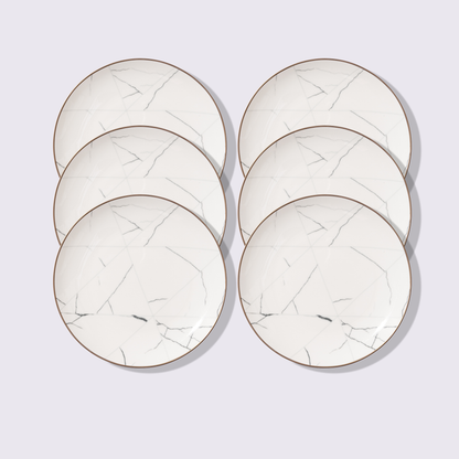 PLATO PARA ENSALADA 8" MÁRMOL 6 PIEZAS BABEL